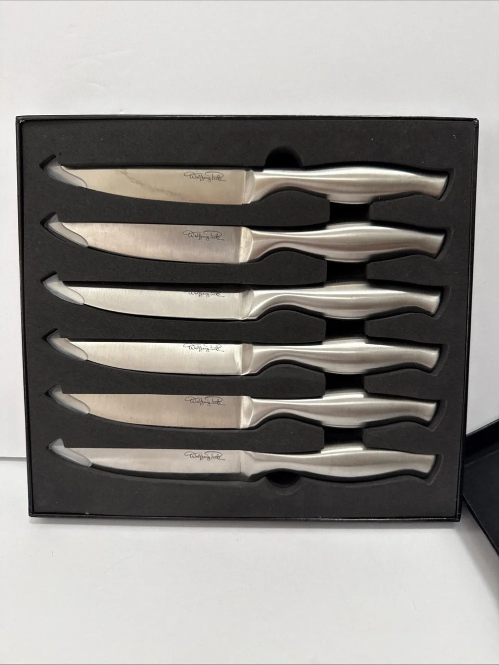 New Wolfgang Puck steak knife set stainless steel set of 6